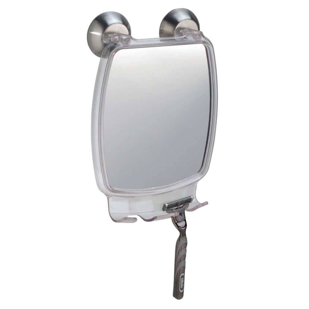  IDesign 10.2 In. H X 2.3 In. W Silver Plastic Rectangular Wall Mirror