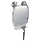  IDesign 10.2 In. H X 2.3 In. W Silver Plastic Rectangular Wall Mirror