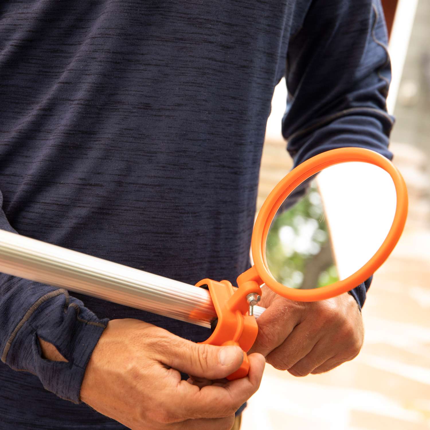  EZ Smart Tools 4.5 In. W Orange Inspection Mirror