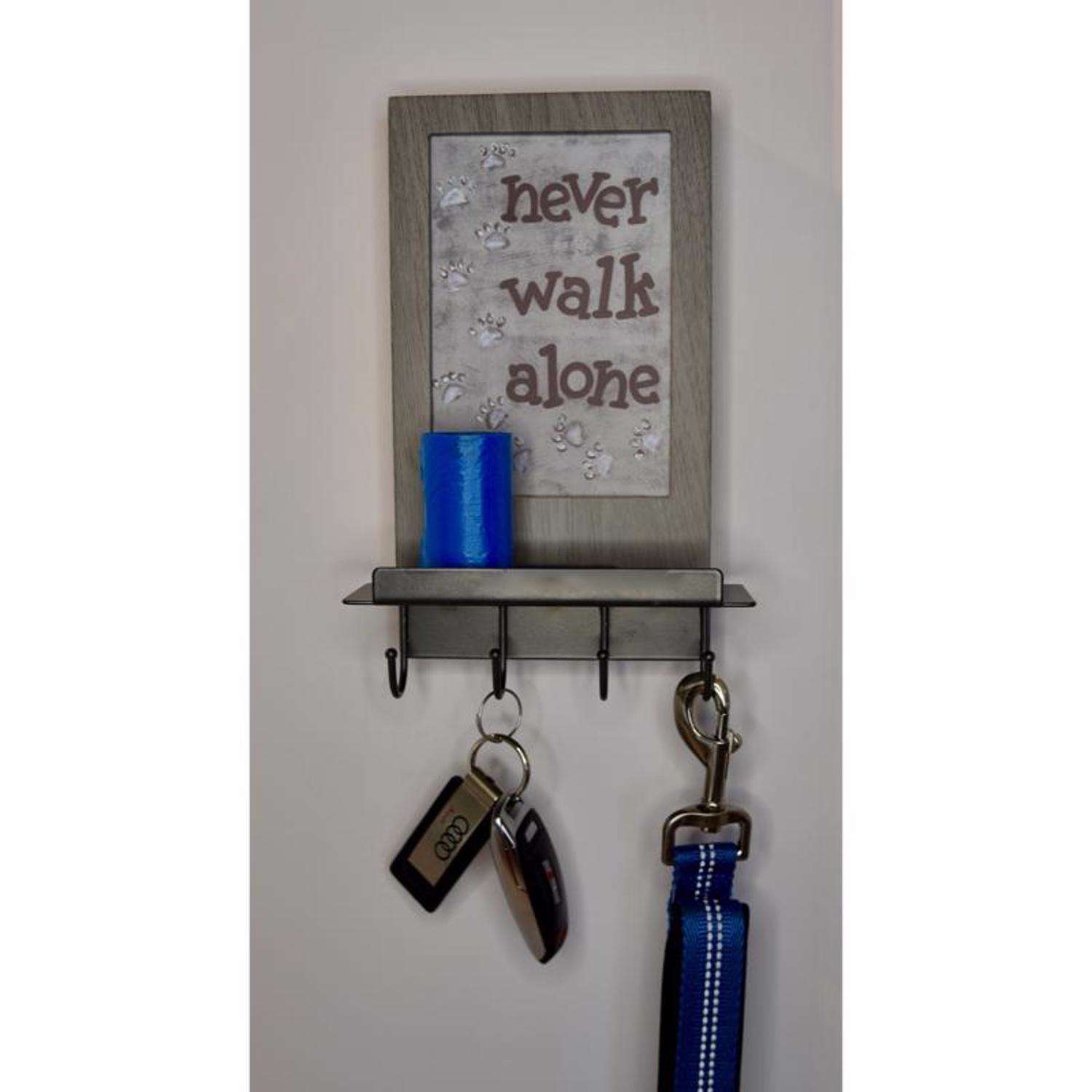  Hi-Jack 11 In. H X 3.5 In. W X 6.25 In. L Gray Metal/Wood Decor/Frame/Key Holder