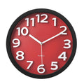  Tempus 13 In. L X 13 In. W Indoor Contemporary Analog Wall Clock Plastic Red