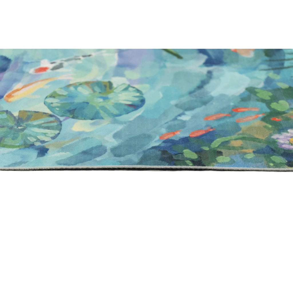  Liora Manne Illusions 1-1/2 Ft. W X 2-1/2 Ft. L Seafoam Casual Polyester Door Mat