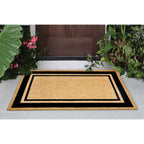  Liora Manne Natura 2 In. W X 3 In. L Black/Natural Novelty Coir Door Mat