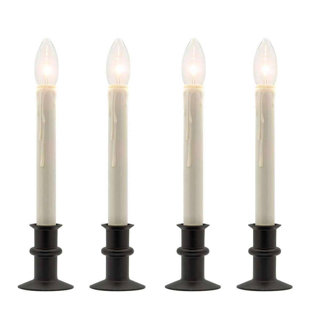  Celestial Lights Black Onyx/Cream LED Window Candle