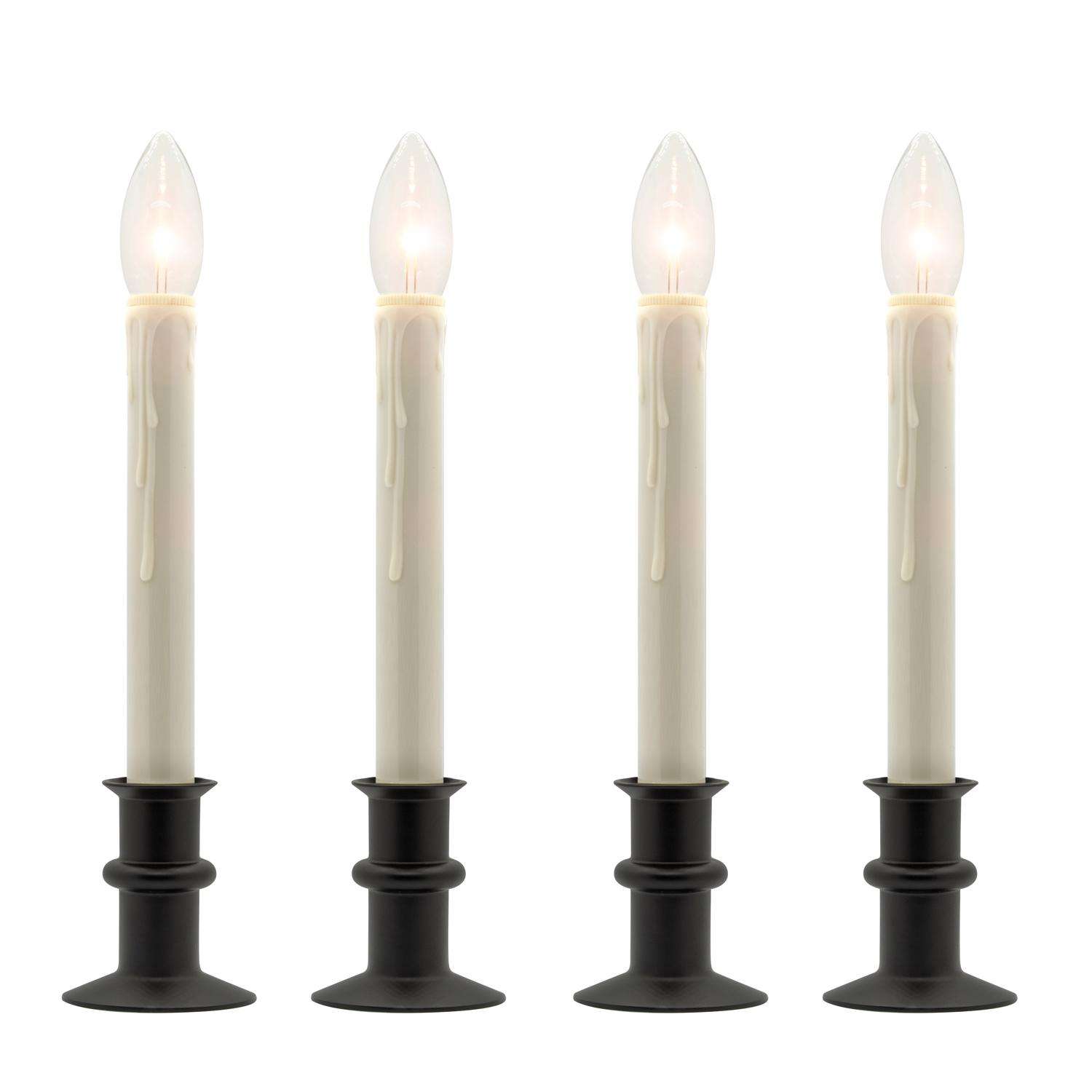  Celestial Lights Black Onyx/Cream LED Window Candle
