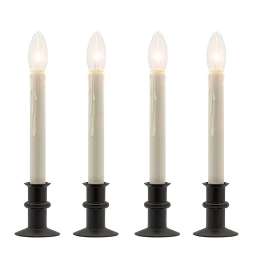  Celestial Lights Black Onyx/Cream LED Window Candle