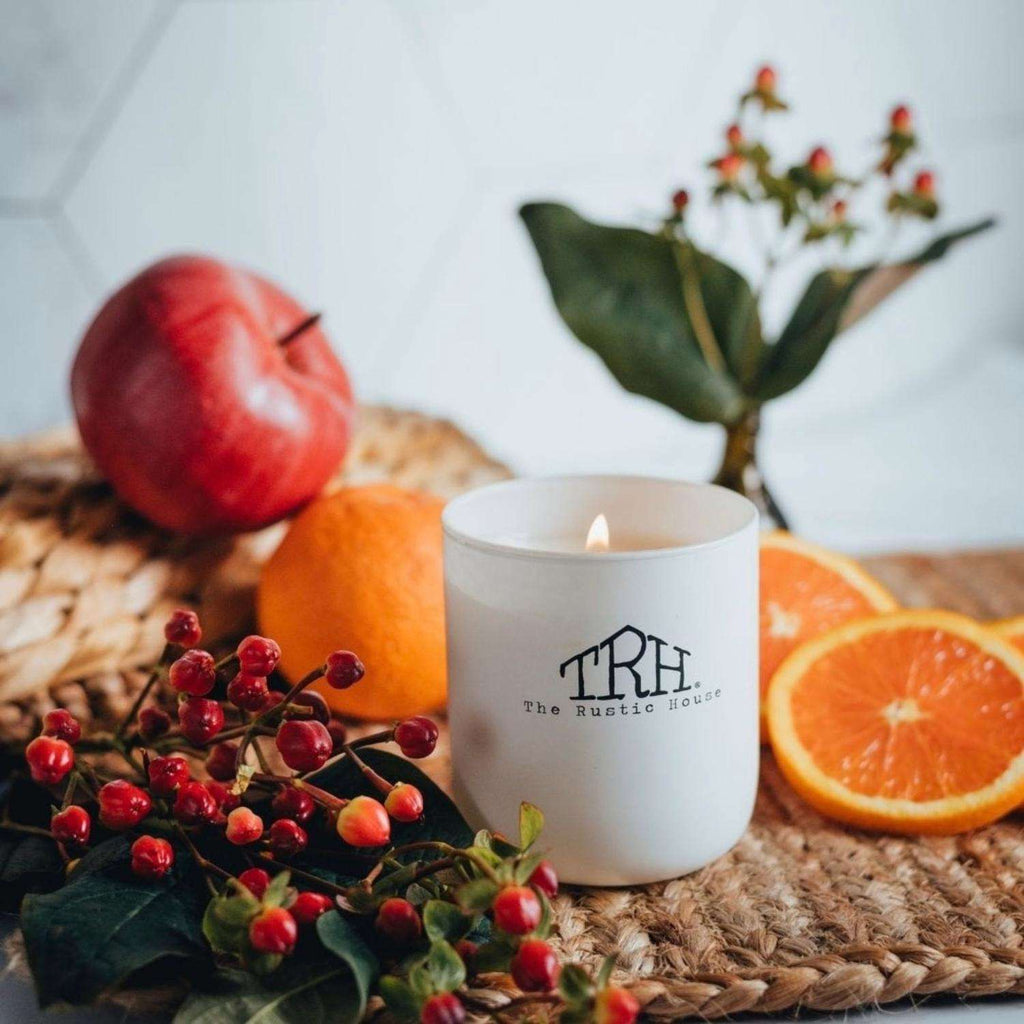  The Rustic House White Red Currant Scent Candle 8 Oz