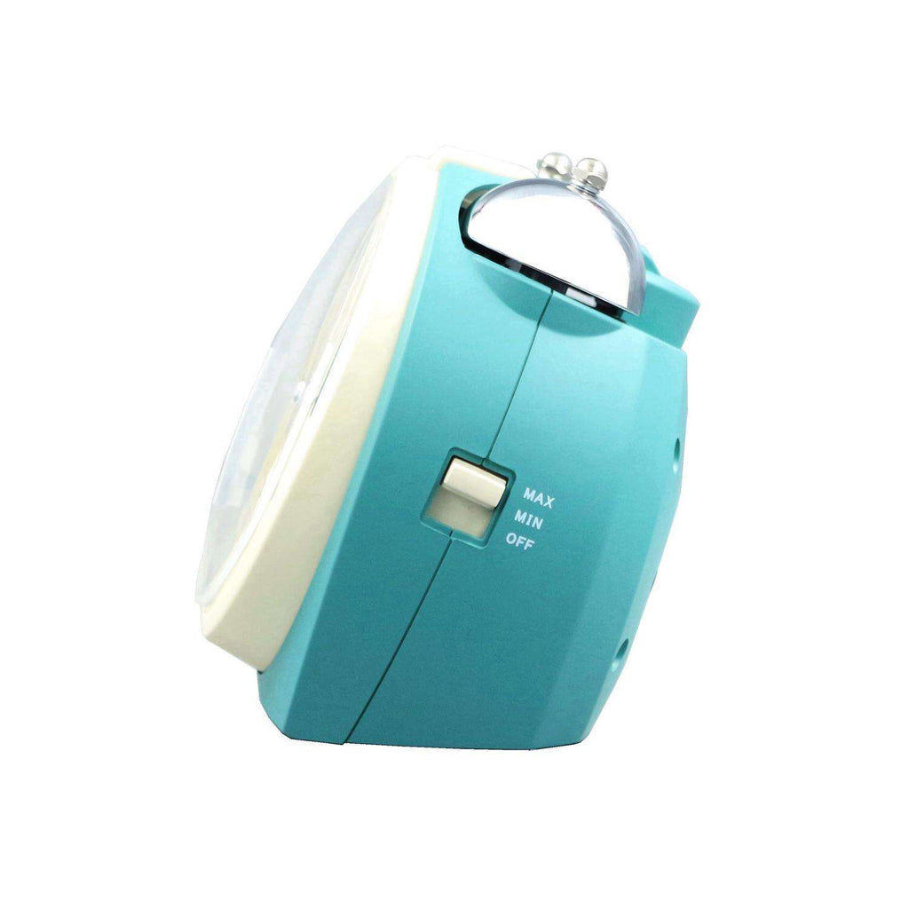  Seiko 4.41 In. Blue Alarm Clock Analog Battery Operated