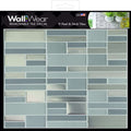  WallWear .01 H X 8 W X 8 L Gray/Silver Metal/Plastic Wall Tile