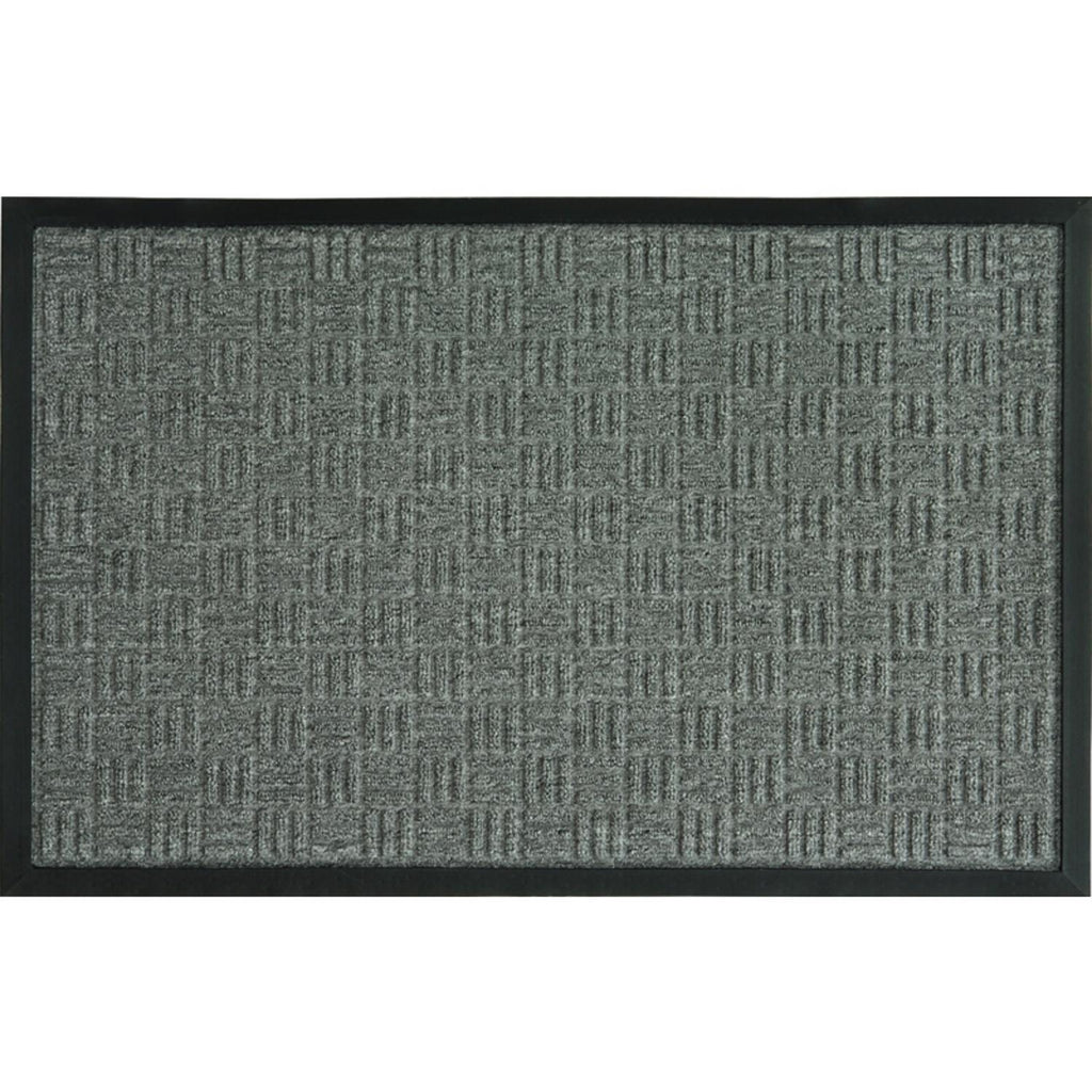  Sports Licensing Solutions 18 In. W X 30 In. L Gray Parquet Rubber Door Mat