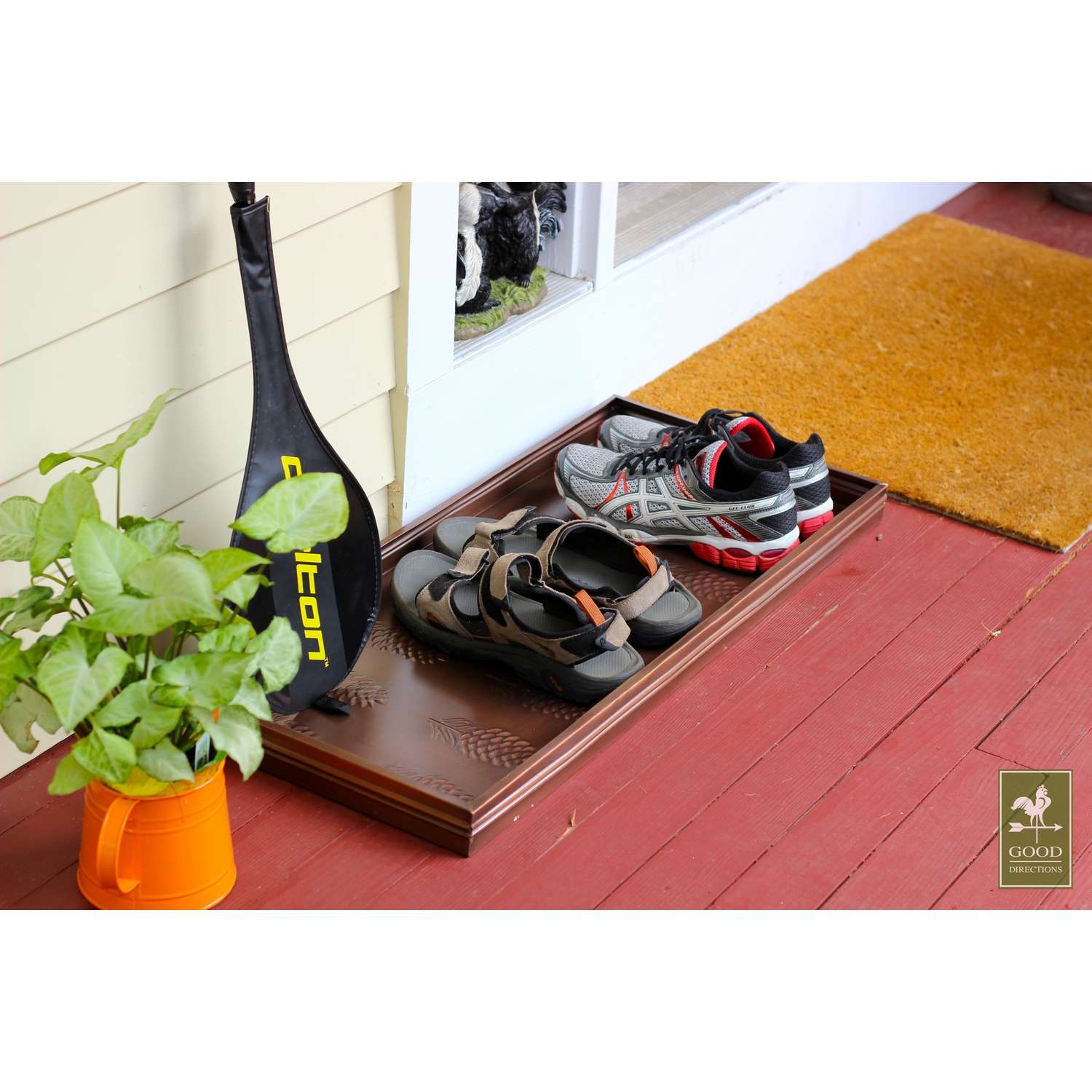  Good Directions 2.5 In. H X 14 In. W X 34 In. L Copper Steel Shoe Tray