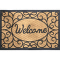  Rockport Premium 24 In. W X 36 In. L Black/Brown Coir/Rubber Door Mat