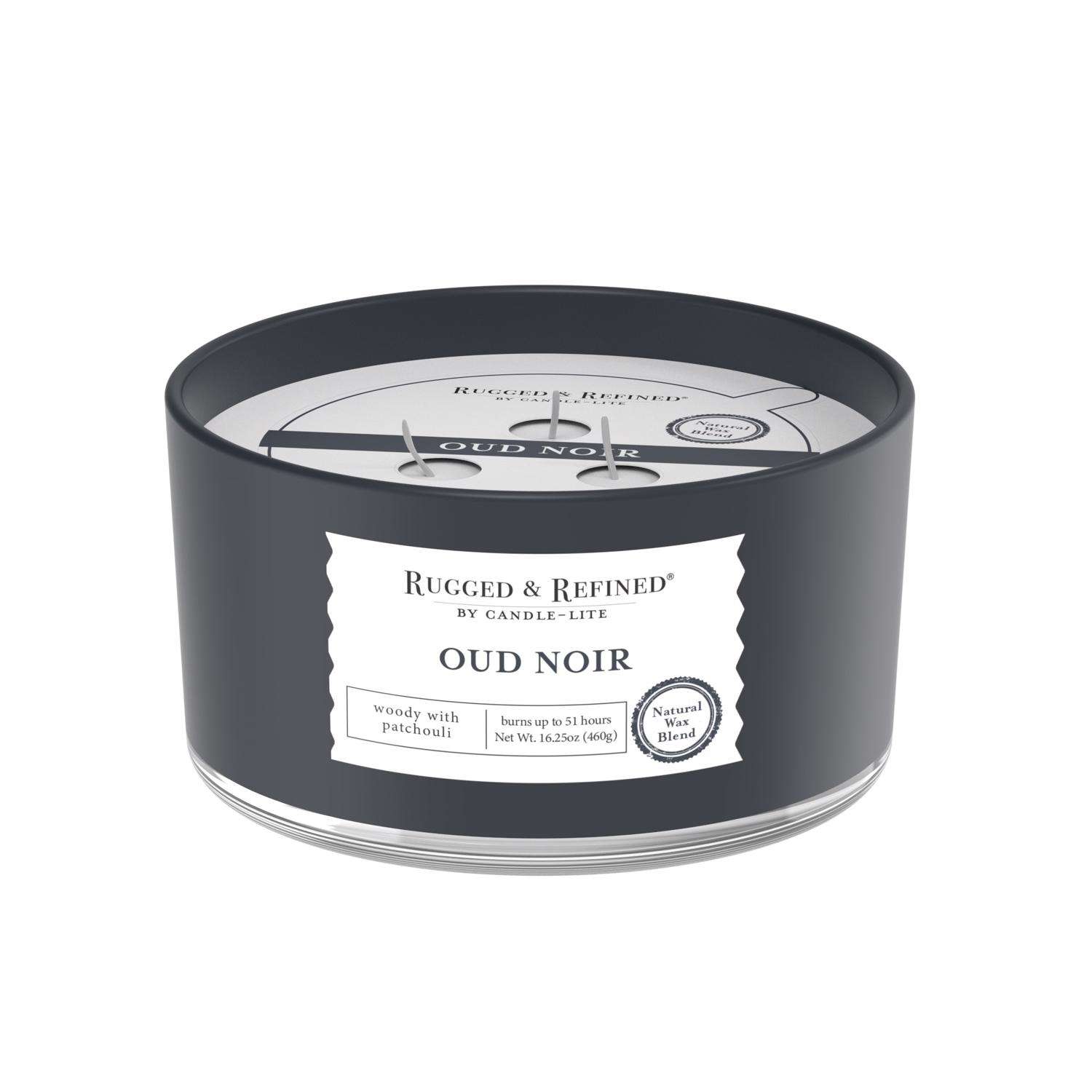  Candle-Lite Rugged & Refined White Oud Noir Scent Candle 16.25 Oz