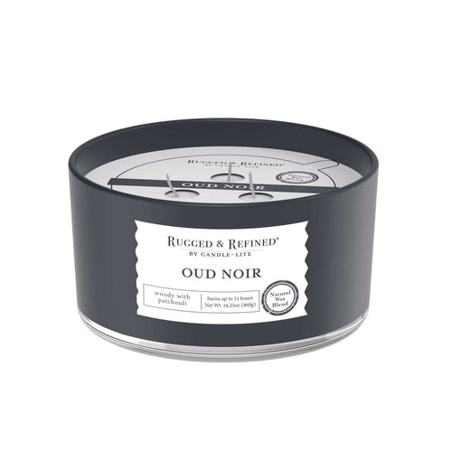 Candle-Lite Rugged & Refined White Oud Noir Scent Candle 16.25 Oz