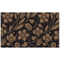  Americo Home Front Runner 18 In. W X 30 In. L Multicolored Flower And Swirls Black Entrance Mat