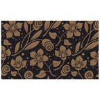  Americo Home Front Runner 18 In. W X 30 In. L Multicolored Flower And Swirls Black Entrance Mat
