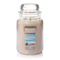  Yankee Candle Tan Sun & Sand Scent Large Candle Jar 22 Oz