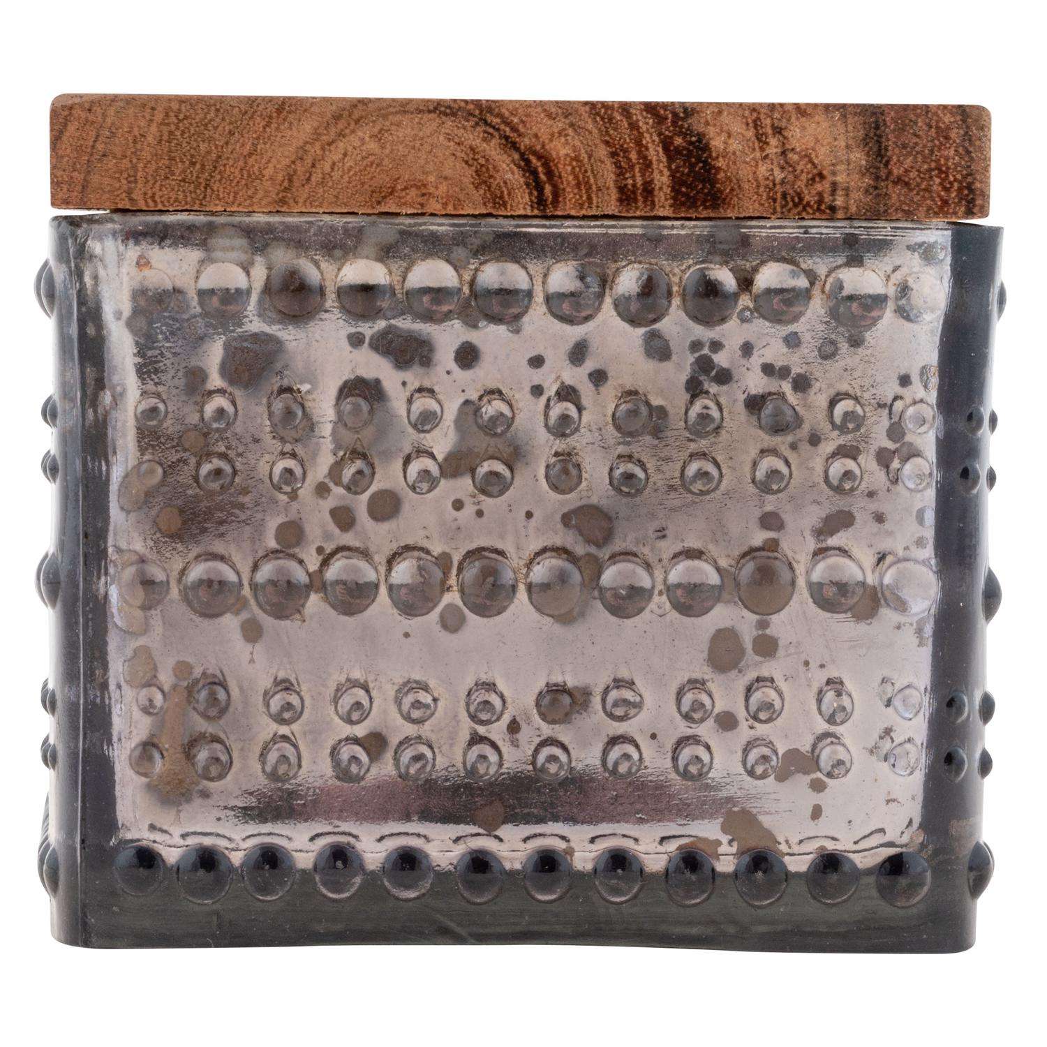  Karma Gifts Silver Tobacco & Bayleaf Scent Hobnail Candle