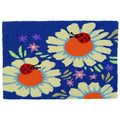  Jellybean 20 In. W X 30 In. L Multicolored Ladybugs On Daisies Polyester Rug