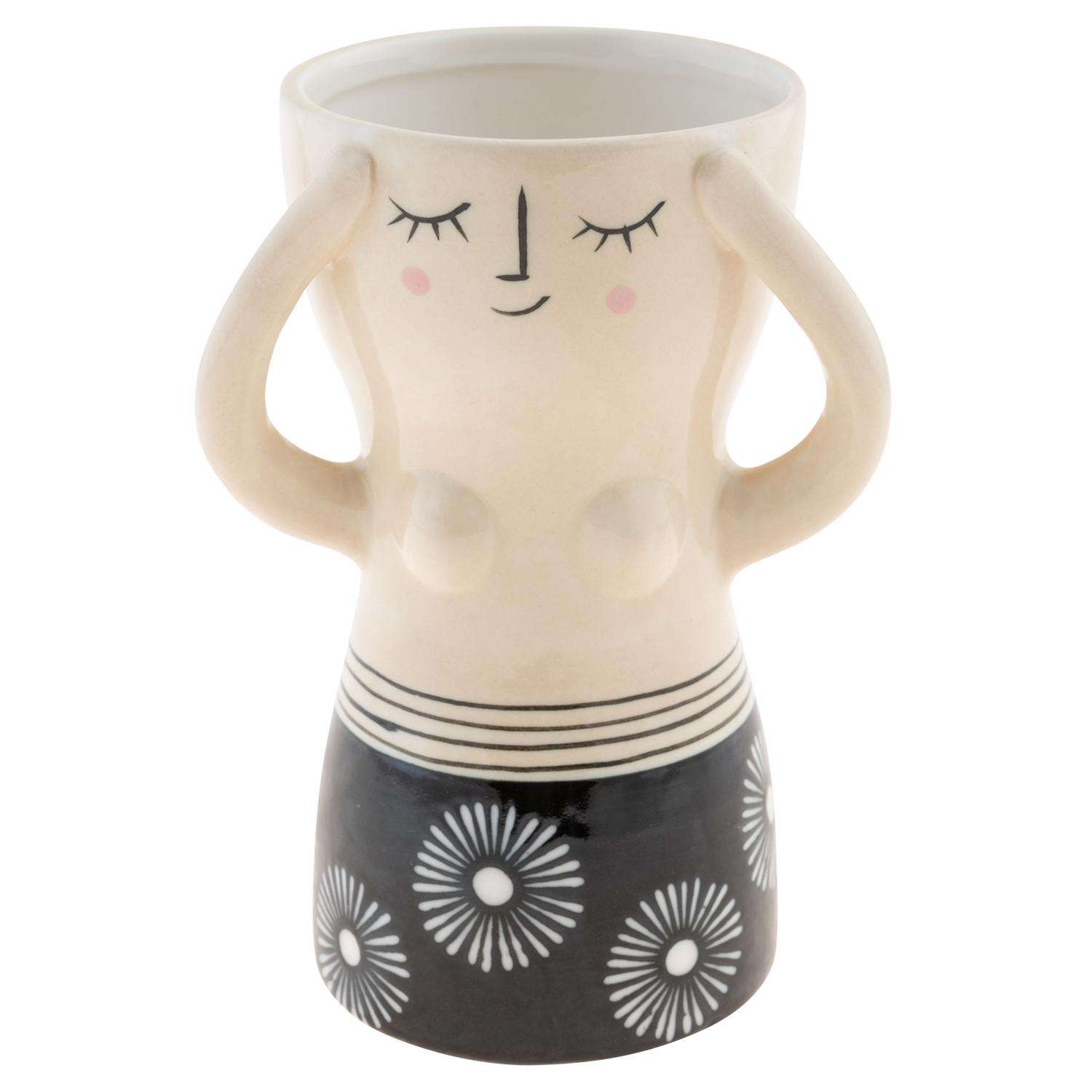  Karma Gifts 5.5 In. H X 3 In. W X 4.15 In. L Multicolored Ceramic Vase