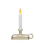  Xodus Innovations Pewter/White None Scent Window Candles Flameless Flickering Candle