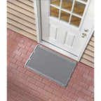  WeatherTech Outdoor Mats 24 In To W X 39 In To L Gray Thermoplastic Door Mat