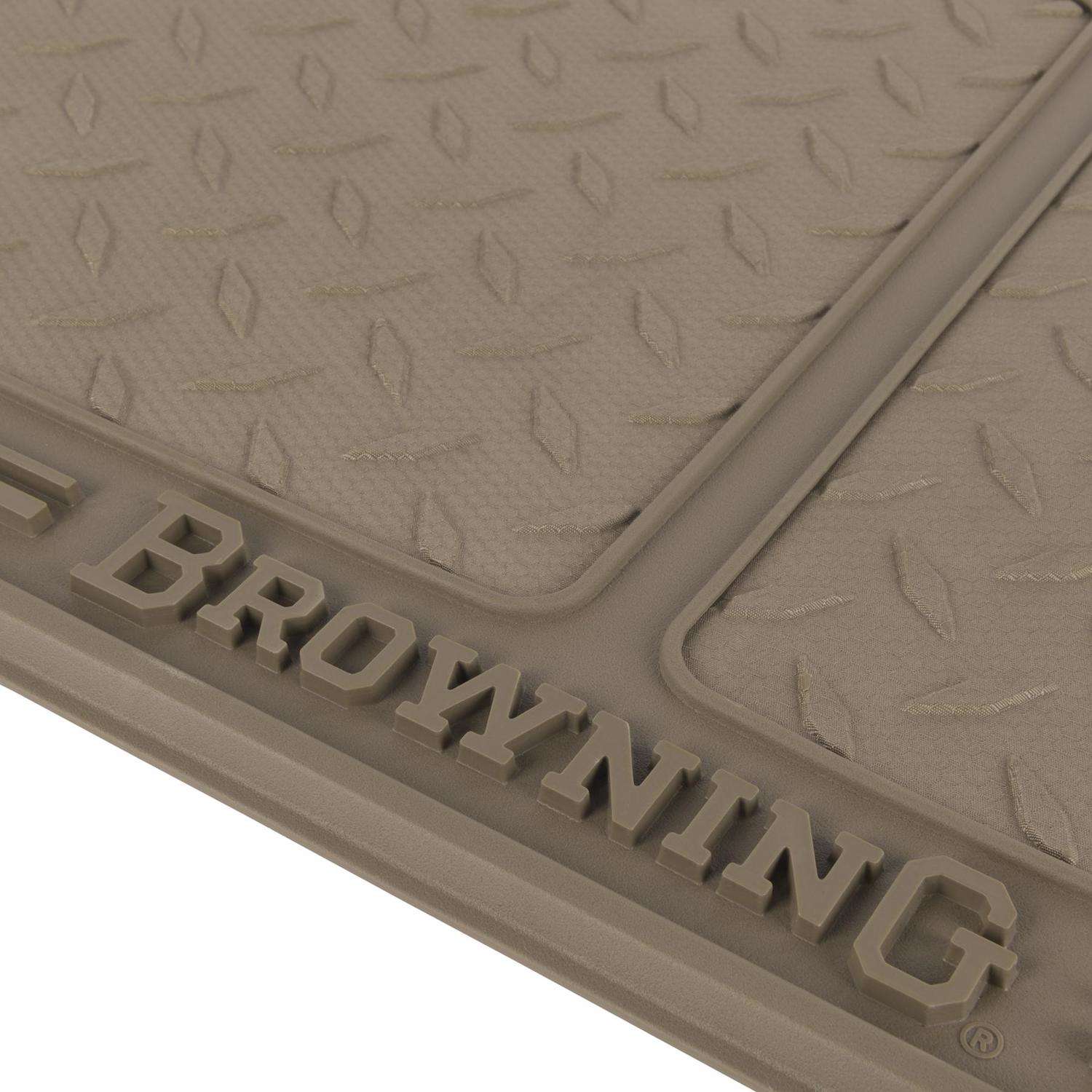  Browning 16.54 In. W X 28.62 In. L Gray Rubber Dog Mat
