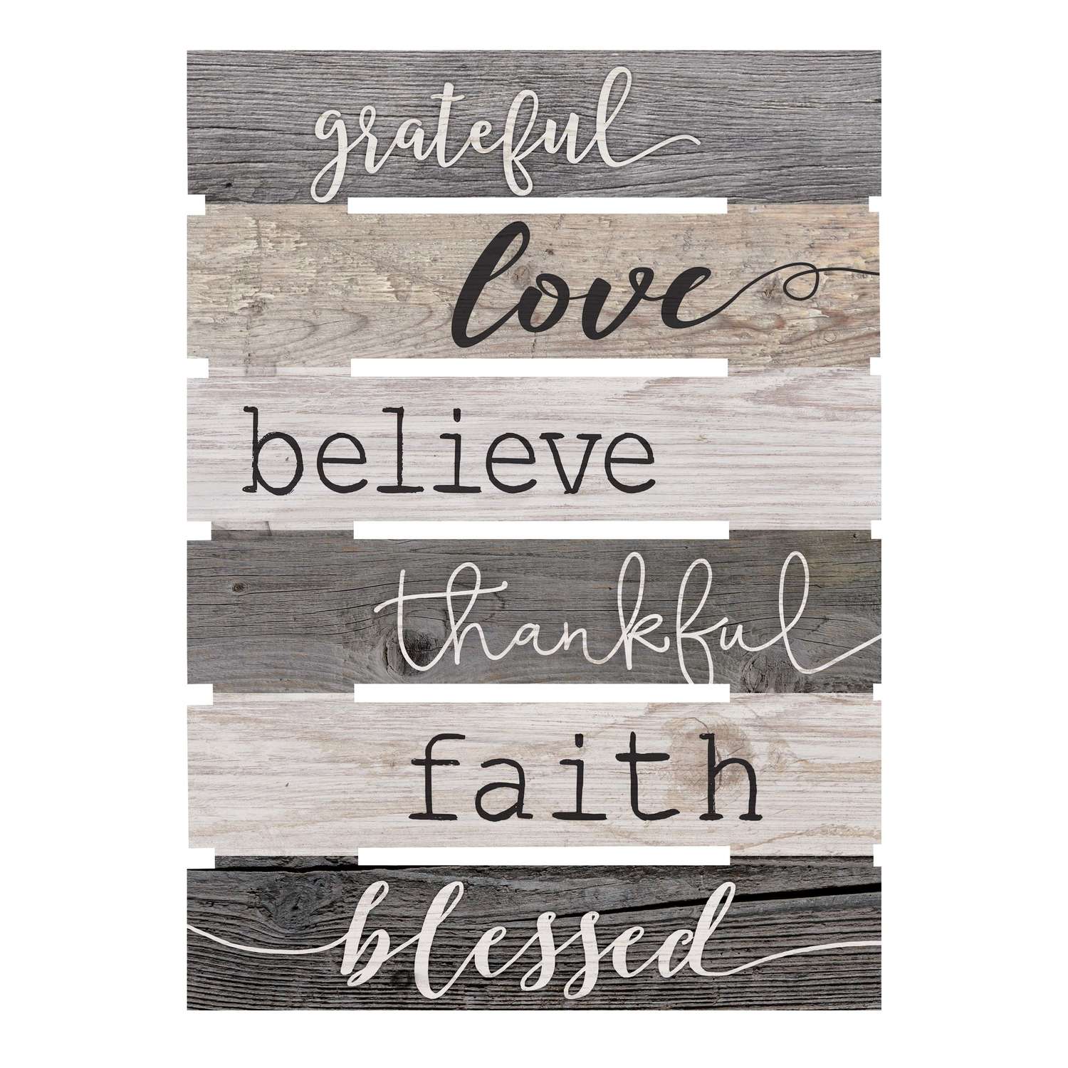  P. Graham Dunn 23.5 In. H X 0.5 In. W X 17 In. L Multicolored Wood Pallet Decor