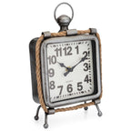  Westclox Silver Table Clock Analog Battery Operated