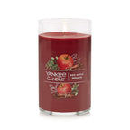  Yankee Candle Signature Red Red Apple Wreath Scent Pillar Candle 14.25 Oz