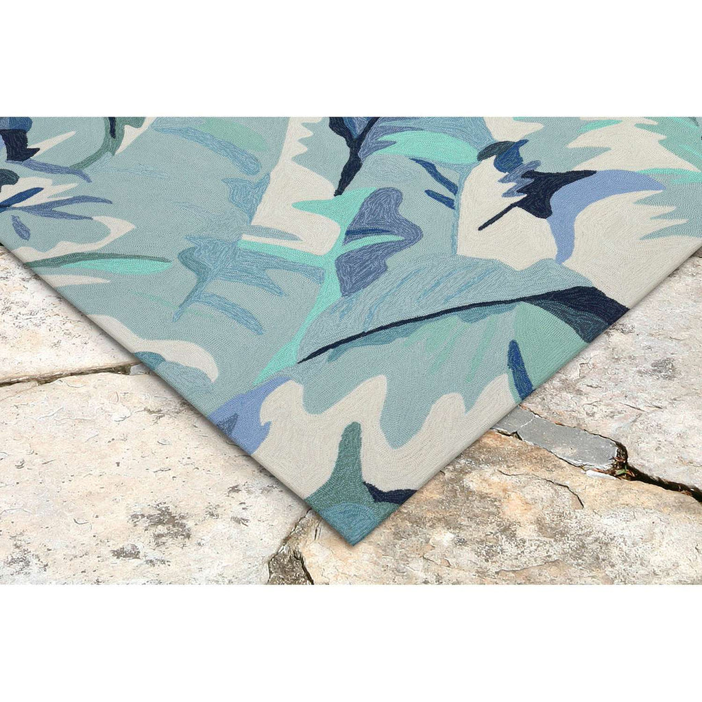  Liora Manne Capri 7.5 Ft. W X 9.5 Ft. L Blue Casual Polyester Accent Rug