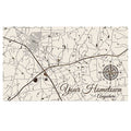  Fire & Pine 15 In. H X 25.25 In. W Papier Blanc Wood Custom Map