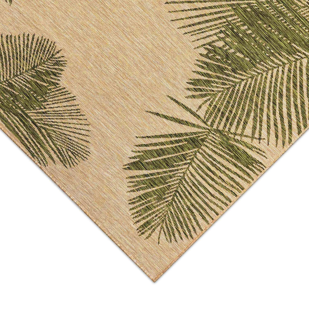  Liora Manne Carmel 3.25 Ft. W X 5 Ft. L Green Palm Polypropylene Accent Rug