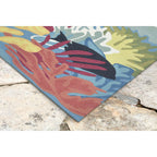  Liora Manne Ravella 2 Ft. W X 3 Ft. L Blue Casual Polypropylene Rug