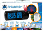  La Crosse Technology 7.1 In. Black Projection Alarm Clock Digital Plug-In