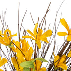  Glitzhome 24 In. H X 6 In. W X 24 In. L Brown/Yellow Wreath