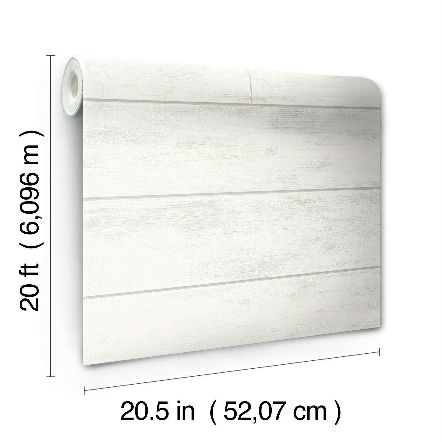  Magnolia Home By Joanna Gaines Premium Peel & Stick .014 In. H X 20.5 In. W X 240 In. L Shiplap Whit