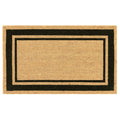  Liora Manne Natura 2 In. W X 3 In. L Black/Natural Novelty Coir Door Mat