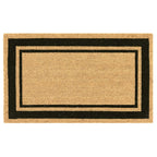  Liora Manne Natura 2 In. W X 3 In. L Black/Natural Novelty Coir Door Mat