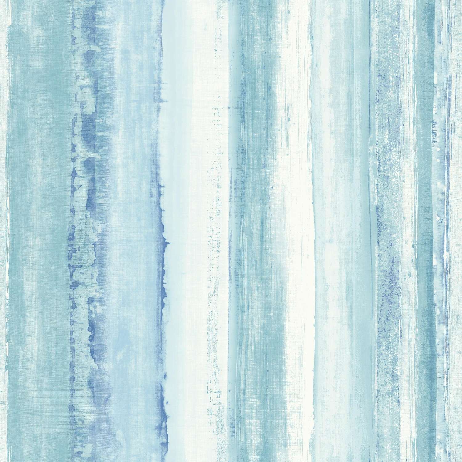  RoomMates 20.5 In. W X 16.5 Ft. L Watercolor Stripe Blue Vinyl Peel And Stick Wallpaper