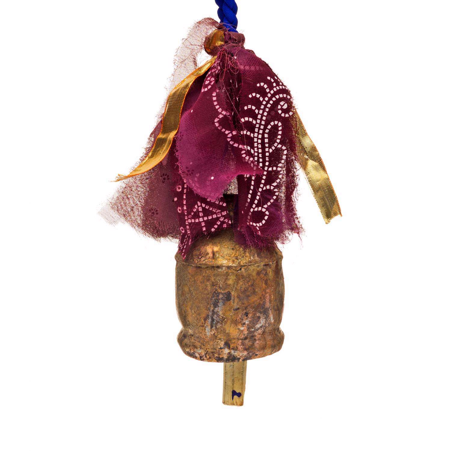  Matr Boomie Sari And Song 25 In. L Multicolored Iron Bell