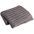  Karma Gifts Chunky Knit 60 In. W X 50 In. L Gray Cotton Throw Blanket