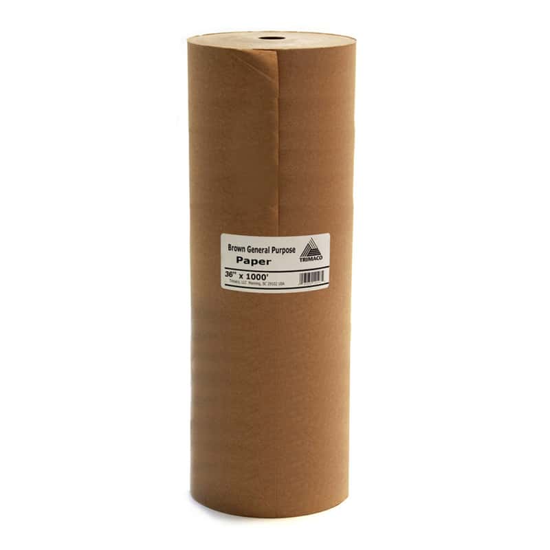  Trimaco Builder's Floor Paper 3 Mil X 36 In. W X 1000 Ft. L Paper Brown