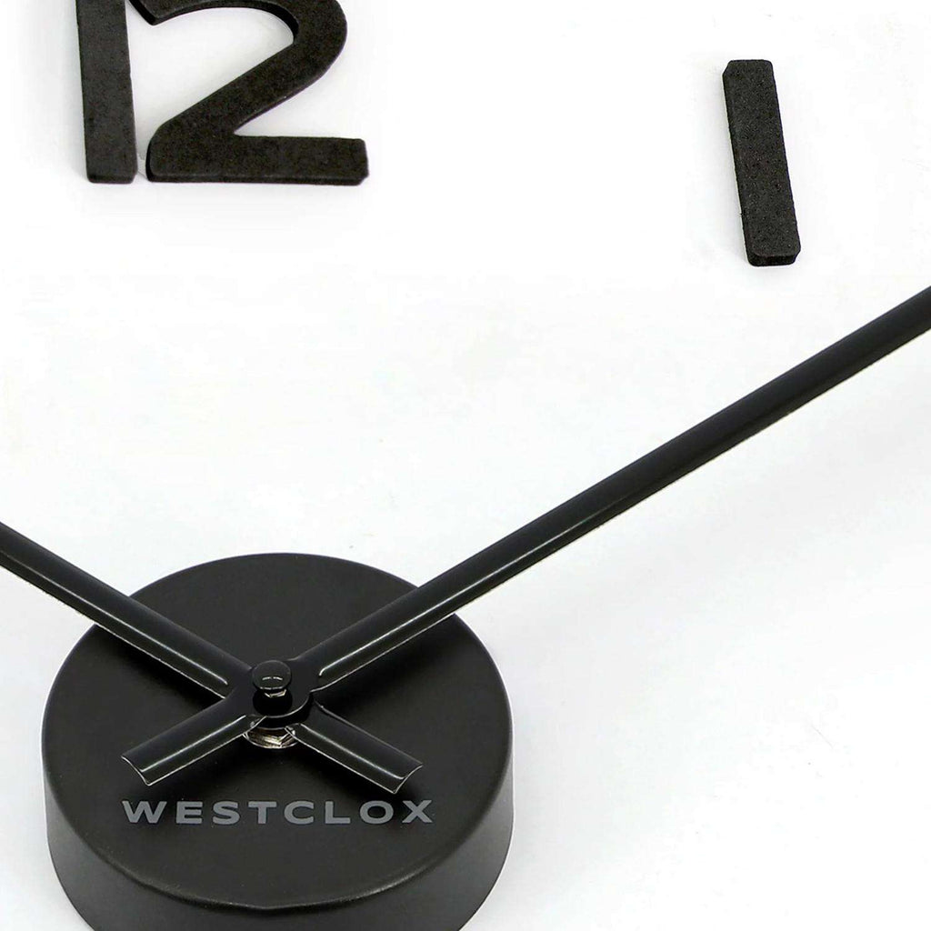  Westclox 20 In. L X 20 In. W Indoor Modern Analog Wall Clock Plastic Black