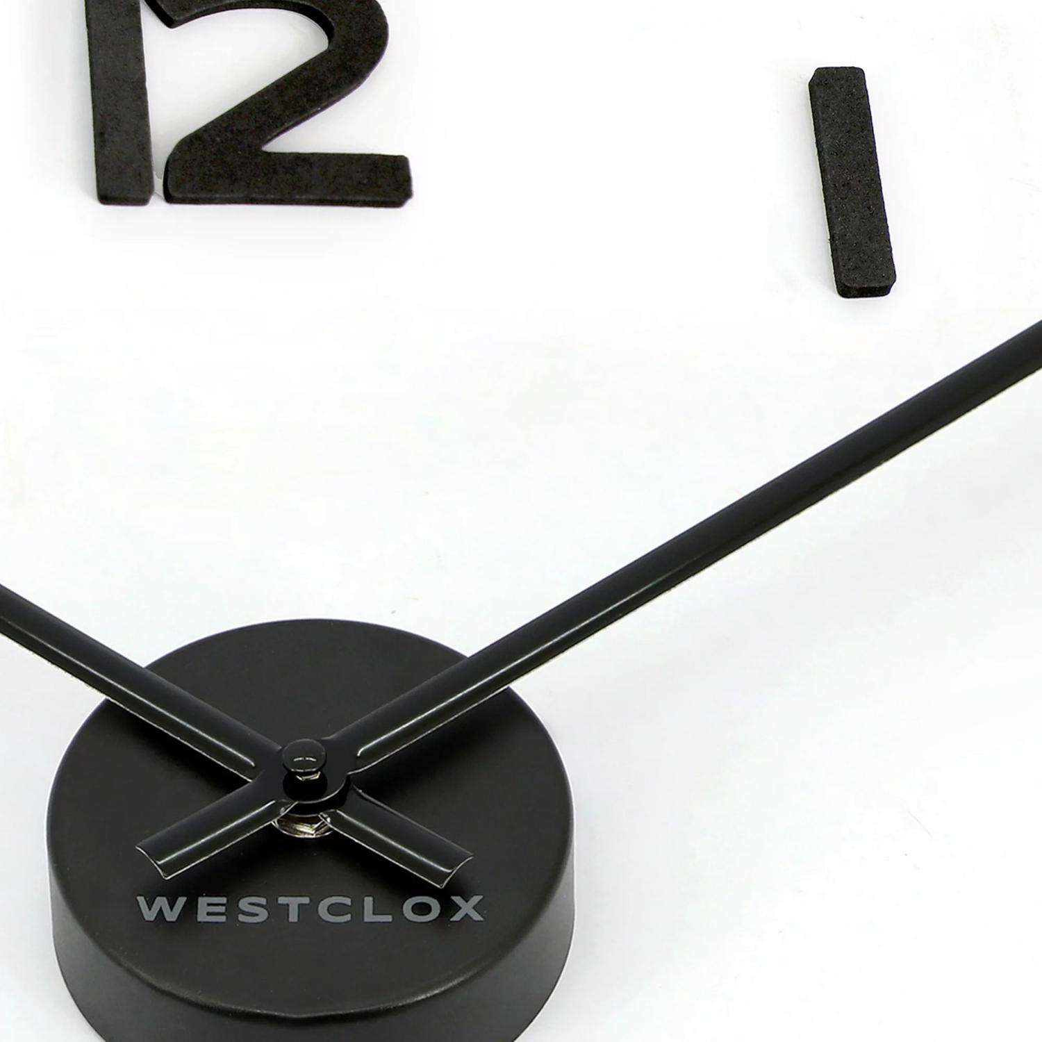  Westclox 20 In. L X 20 In. W Indoor Modern Analog Wall Clock Plastic Black