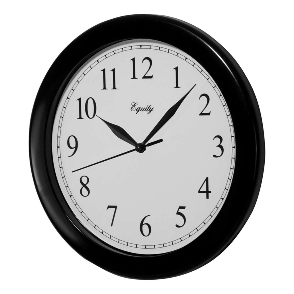  La Crosse Technology 10 In. L X 10 In. W Indoor Classic Analog Wall Clock Plastic Black