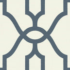  Magnolia Home By Joanna Gaines 20.5 In. W X 396 In. L Woven Trellis Federal Blue On White Paper Wall