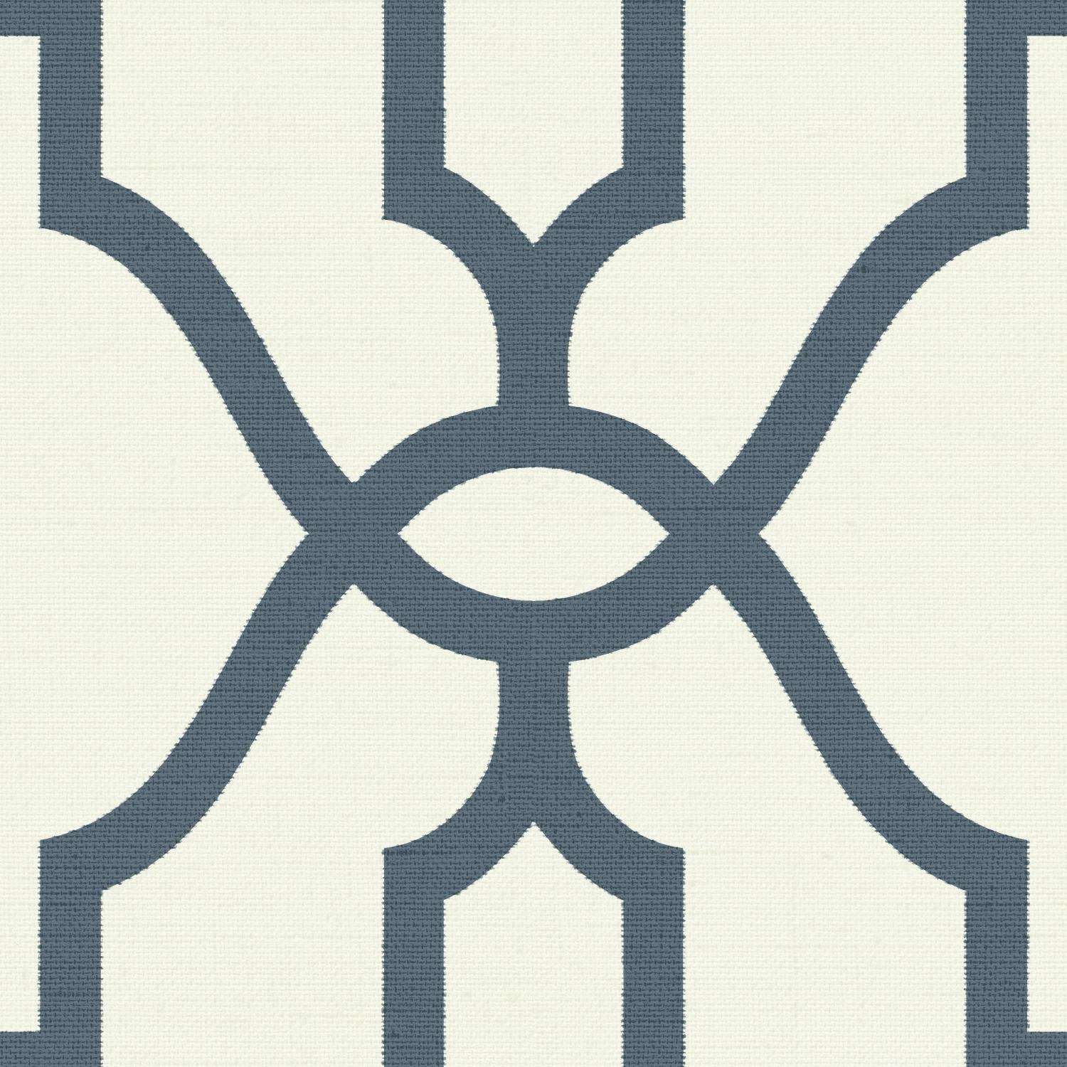  Magnolia Home By Joanna Gaines 20.5 In. W X 396 In. L Woven Trellis Federal Blue On White Paper Wall