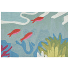  Liora Manne Ravella 2 Ft. W X 3 Ft. L Blue Casual Polypropylene Rug