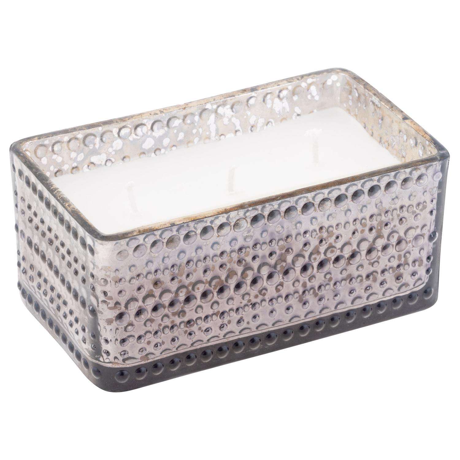  Karma Gifts Silver Tobacco & Bayleaf Scent Hobnail Candle